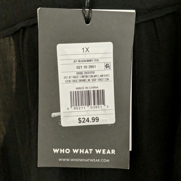 💸Who What Wear Sleeveless Necktie Blouse - Picture 4 of 5